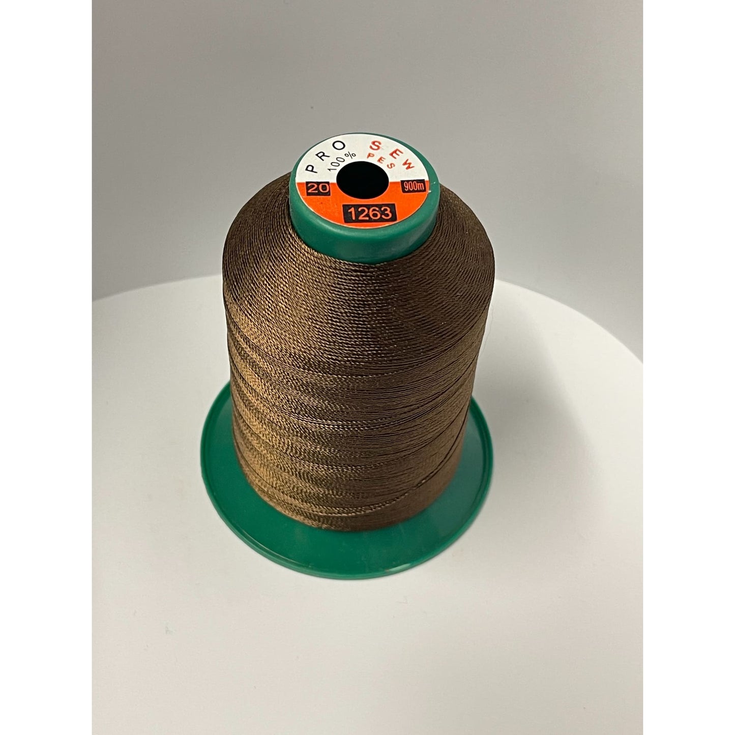 Heavy Extra Strong Polyester 20Tex135 Sewing Thread Brown 1263