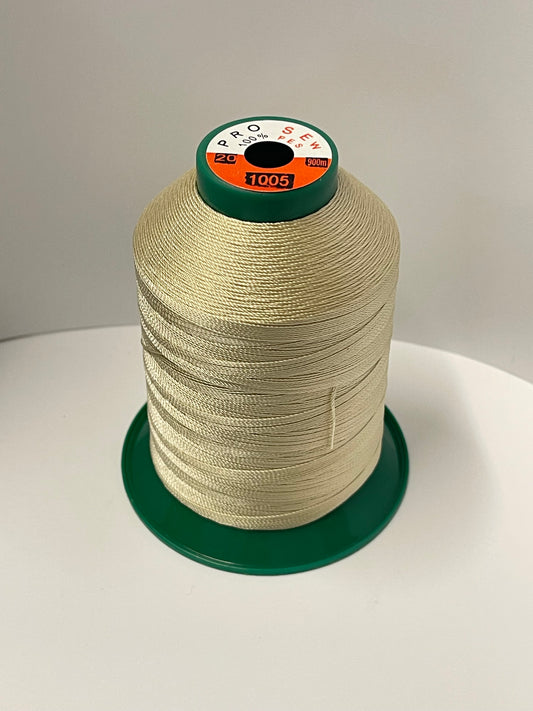 Heavy Extra Strong Polyester 20Tex135 Sewing Thread Yellow 1005