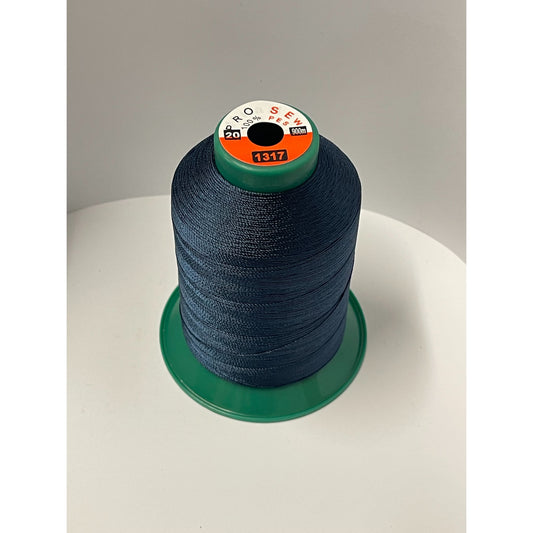 Heavy Extra Strong Polyester 20Tex135 Sewing Thread Blue 1317