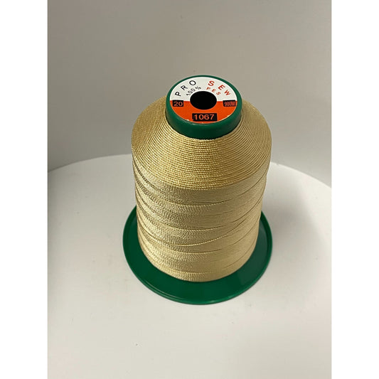 Heavy Extra Strong Polyester 20Tex135 Sewing Thread Yellow 1067