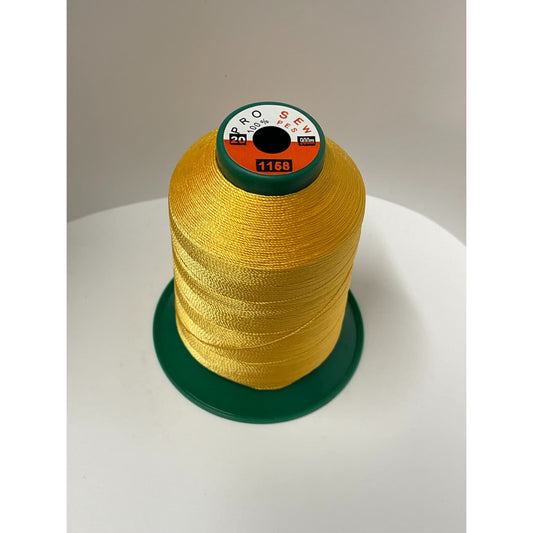 Heavy Extra Strong Polyester 20Tex135 Sewing Thread Yellow 1158