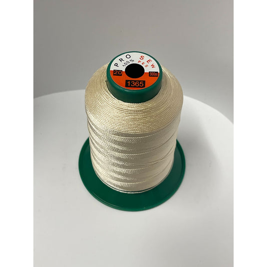 Heavy Extra Strong Polyester 20Tex135 Sewing Thread Yellow 1365