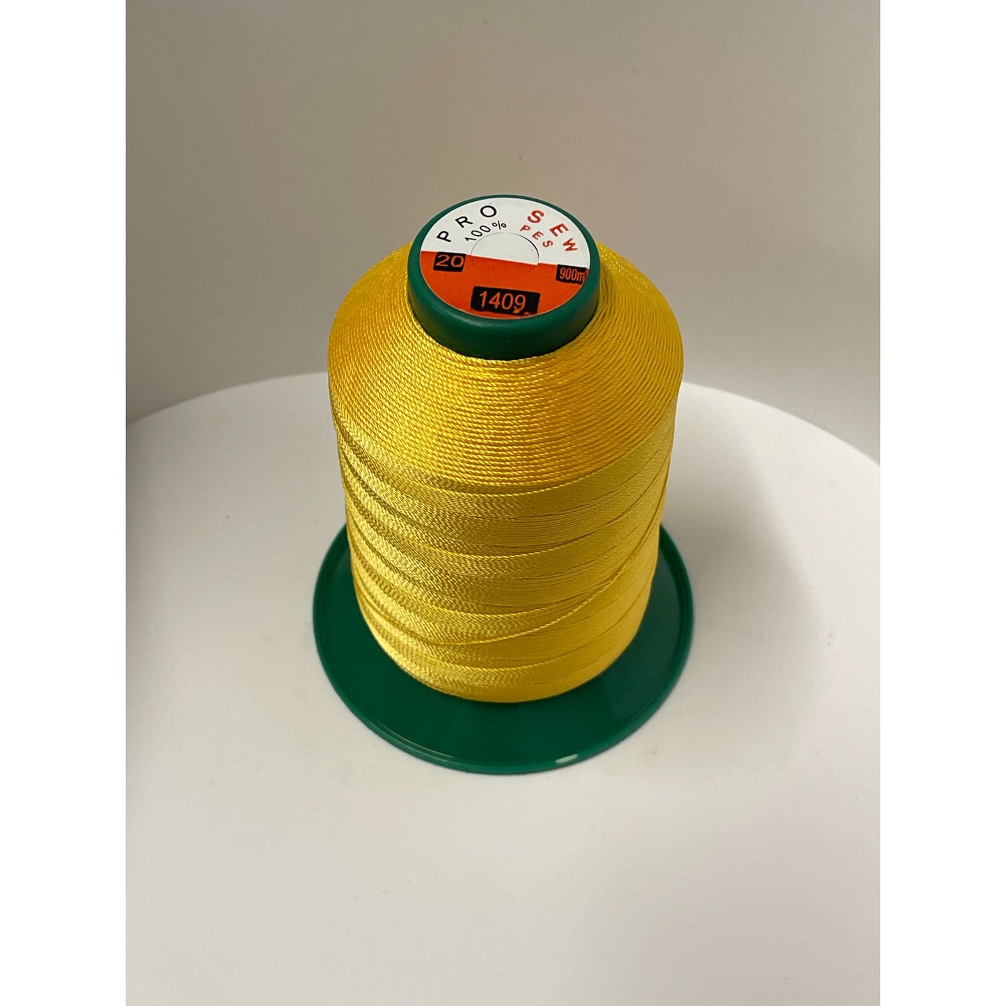 Heavy Extra Strong Polyester 20Tex135 Sewing Thread Yellow 1409