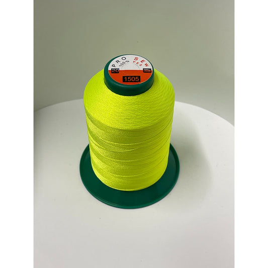 Heavy Extra Strong Polyester 20Tex135 Sewing Thread Yellow 1505